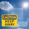 Signmission Keep Away Caution Sign, Plastic, 10in W x 7in L, 2PK OS-2PACK-CS-P-710-L-19192 - alternate 4